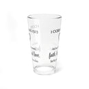 Faith Hope Love Bible Verse Water Glass - Christian Gifts for Women Men - Faith Based Gifts