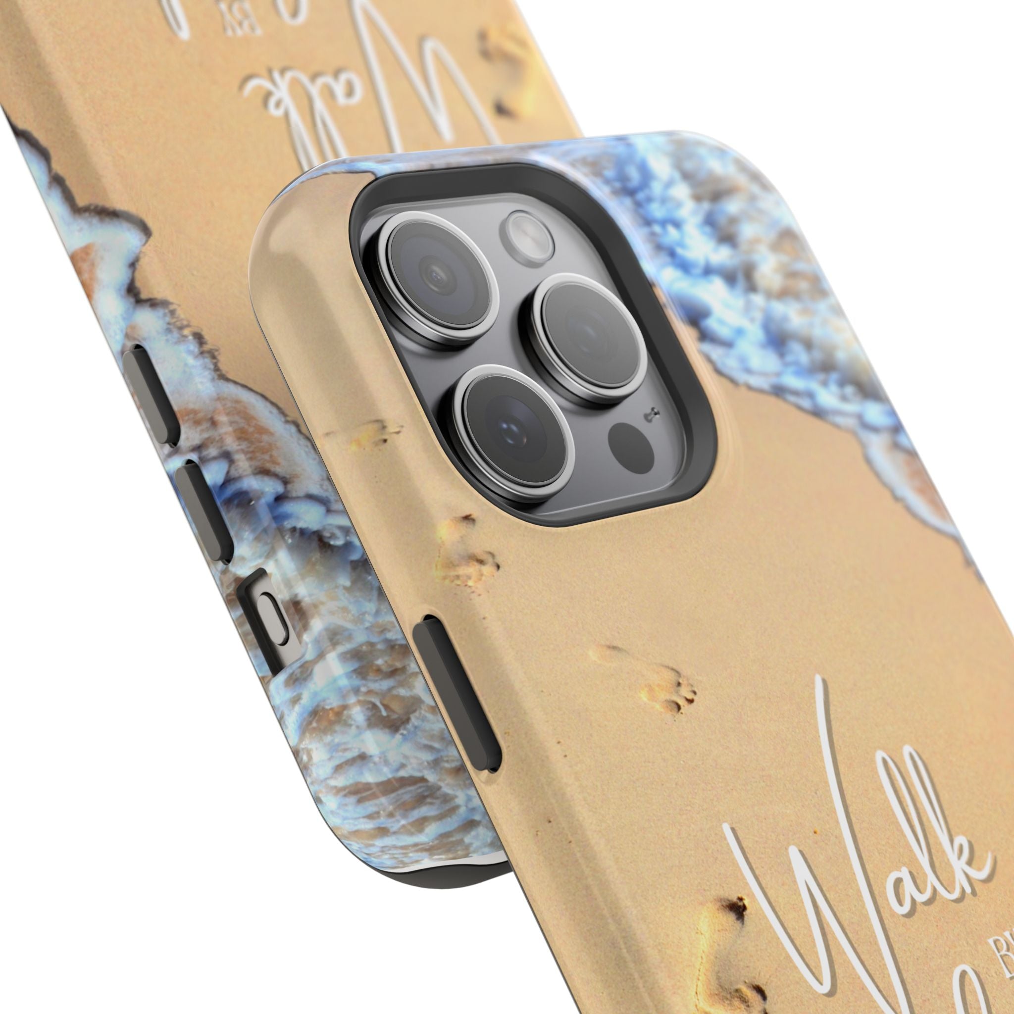iPhone Inspirational Magnetic Phone Case, Unique Phone Accessories, Faith-Based Gifts, Coastal Vibes, Walk by Faith Design
