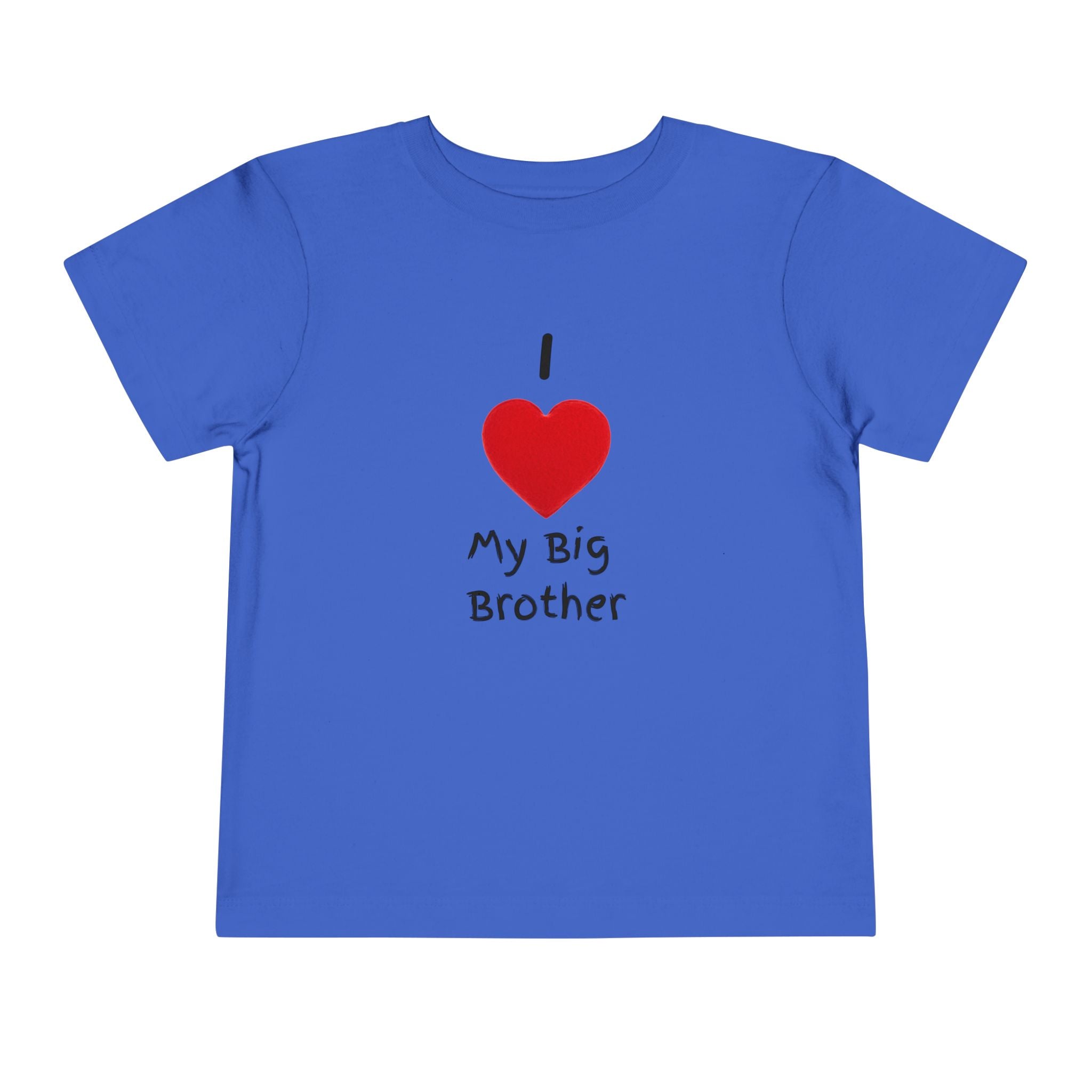 I Heart My Big Brother Short Sleeve Tee Christmas Shirt for Family
