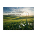 John 3:16 - Faith Wall Art - Matte Poster - Christian Gifts for Women Men