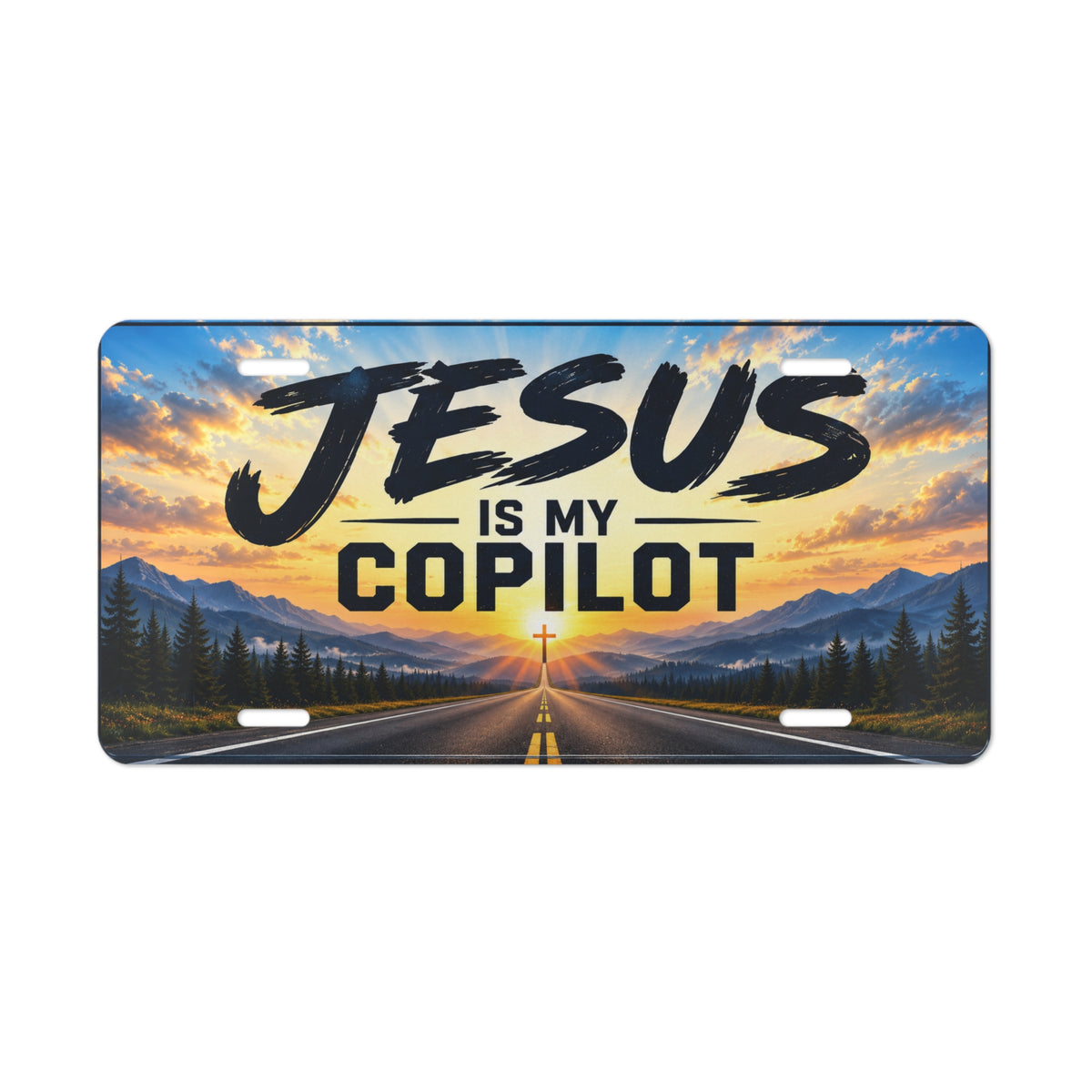 Jesus Is My Copilot Christian Vanity Plate