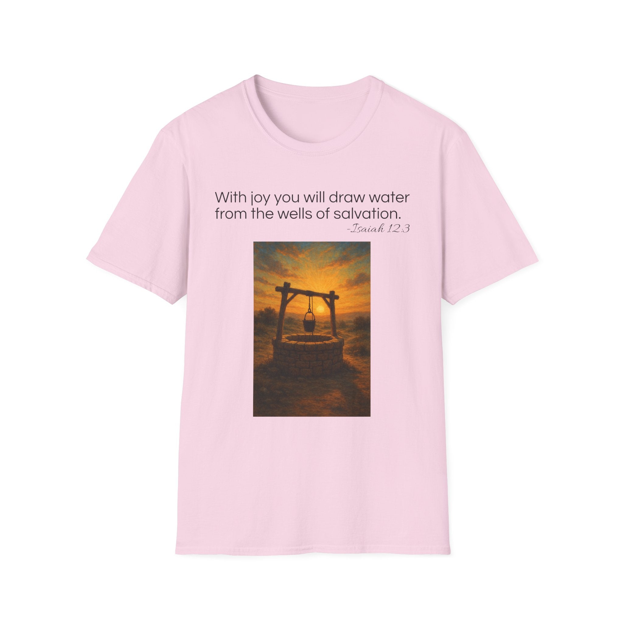 Isaiah 12:3 T-Shirt | Perfect for Faith and Everyday Wear,