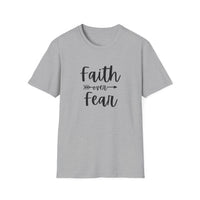 Faith Over Fear Unisex Softstyle T-Shirt | Christian Shirts for Women Men - Faith Based Gifts