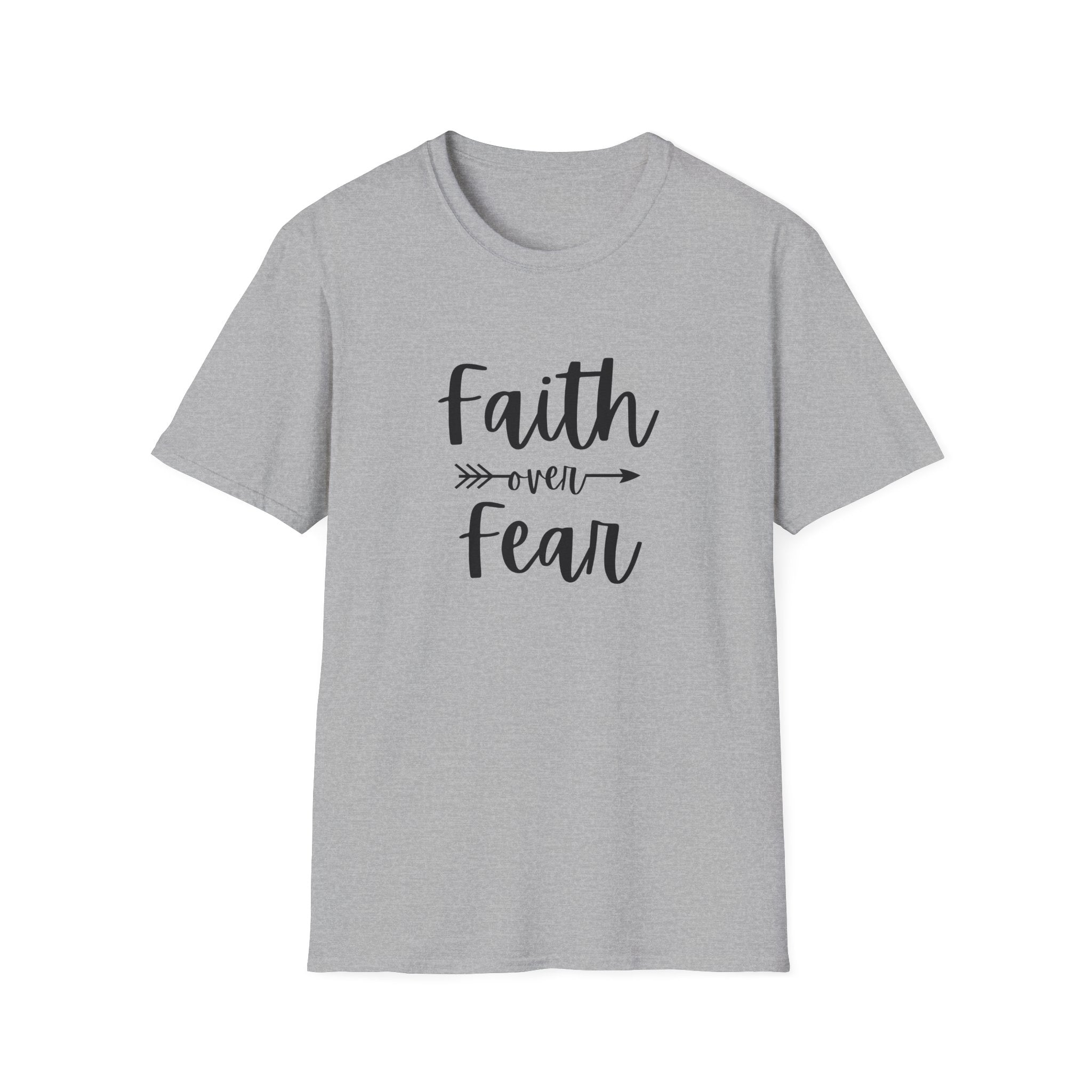 Faith Over Fear Unisex Softstyle T-Shirt | Christian Shirts for Women Men - Faith Based Gifts