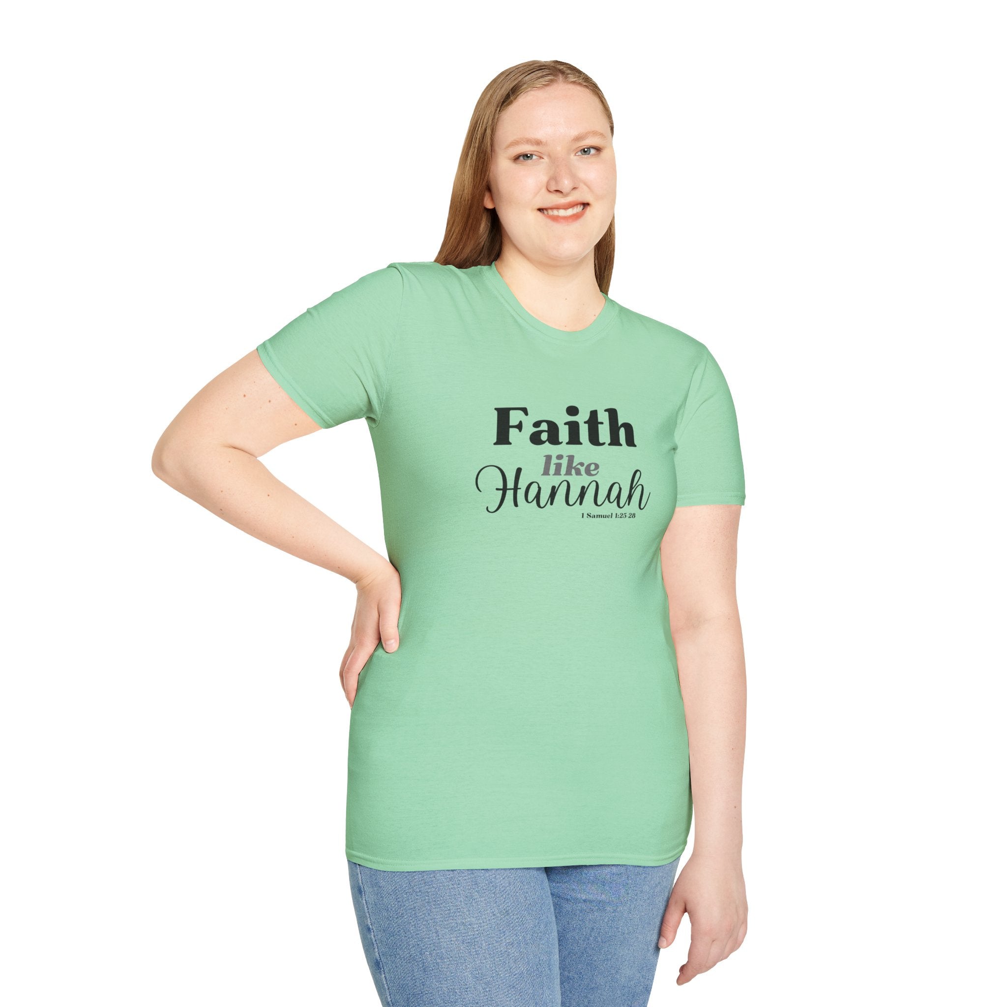 Faith Like Hannah Christian T-Shirt — Inspirational Scripture Tee (1 Samuel 1:27)