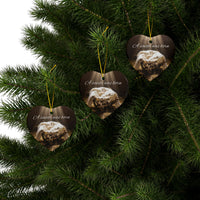 Ceramic Ornament — "A Savior Was Born" Nativity Christmas Tree Decoration