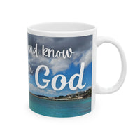 Christian Coffee Mug - Psalms 46:10 - Faith Gifts for Women Men