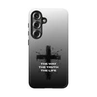 Christian Cross Phone Case — "The Way The Truth The Life" Protective Phone Cover
