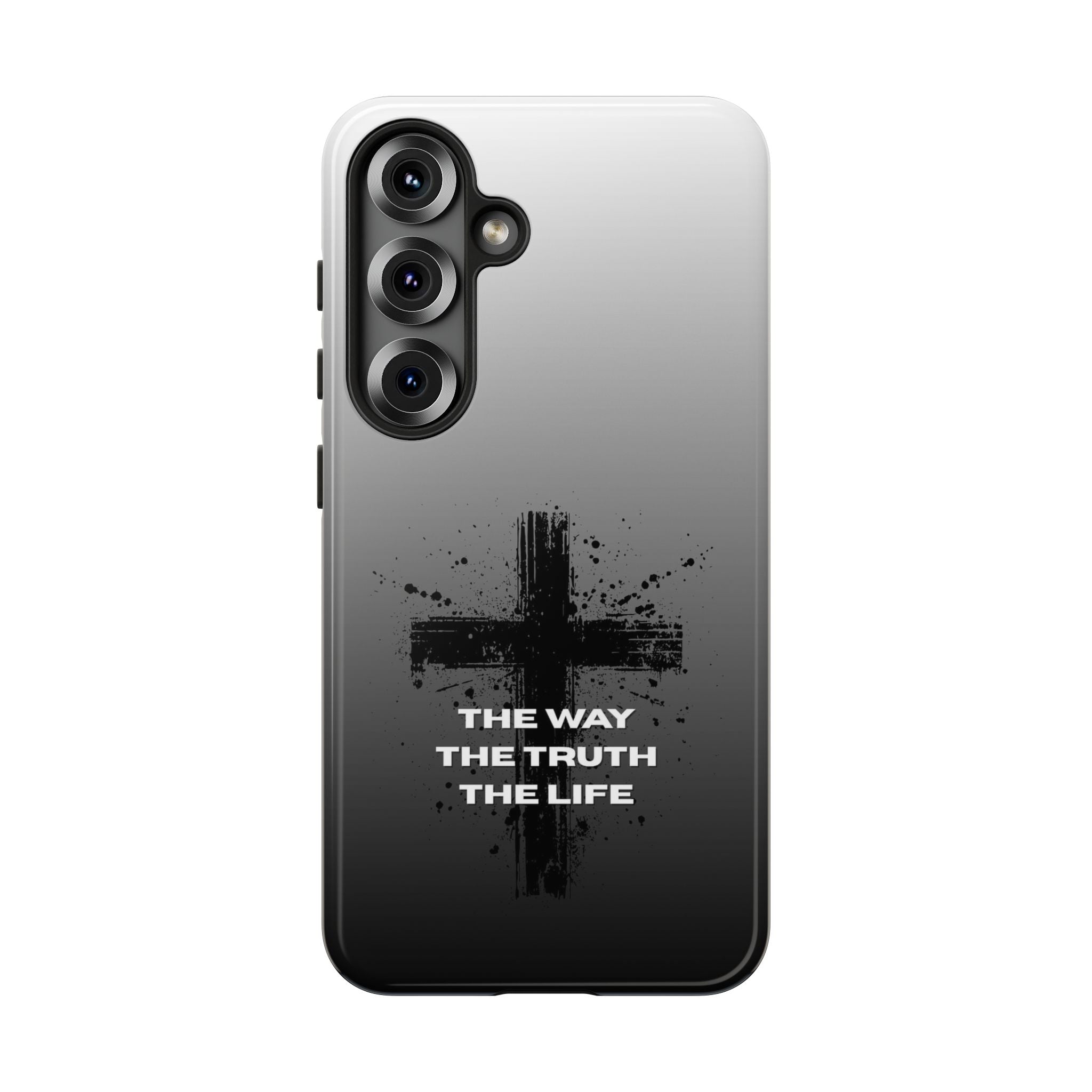Christian Cross Phone Case — "The Way The Truth The Life" Protective Phone Cover
