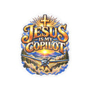 Jesus Is My Copilot – Cross & Airplane Christian Vinyl Sticker