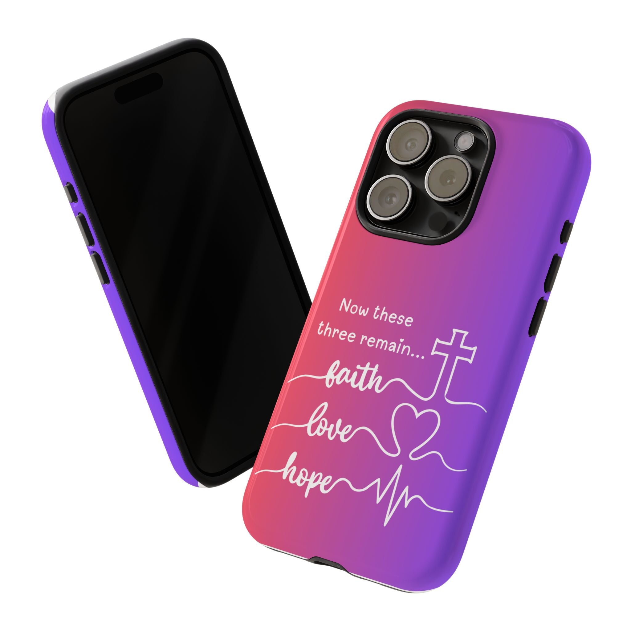 iPhone - Faith, Love & Hope Gradient Phone Case