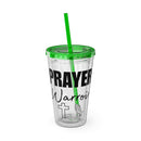 Prayer Warrior Water Tumbler - Christian Gifts for Women Men - Faith Based Gifts
