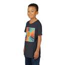Youth Tee — 'Created With A Purpose' Retro Sunburst Kids T-Shirt