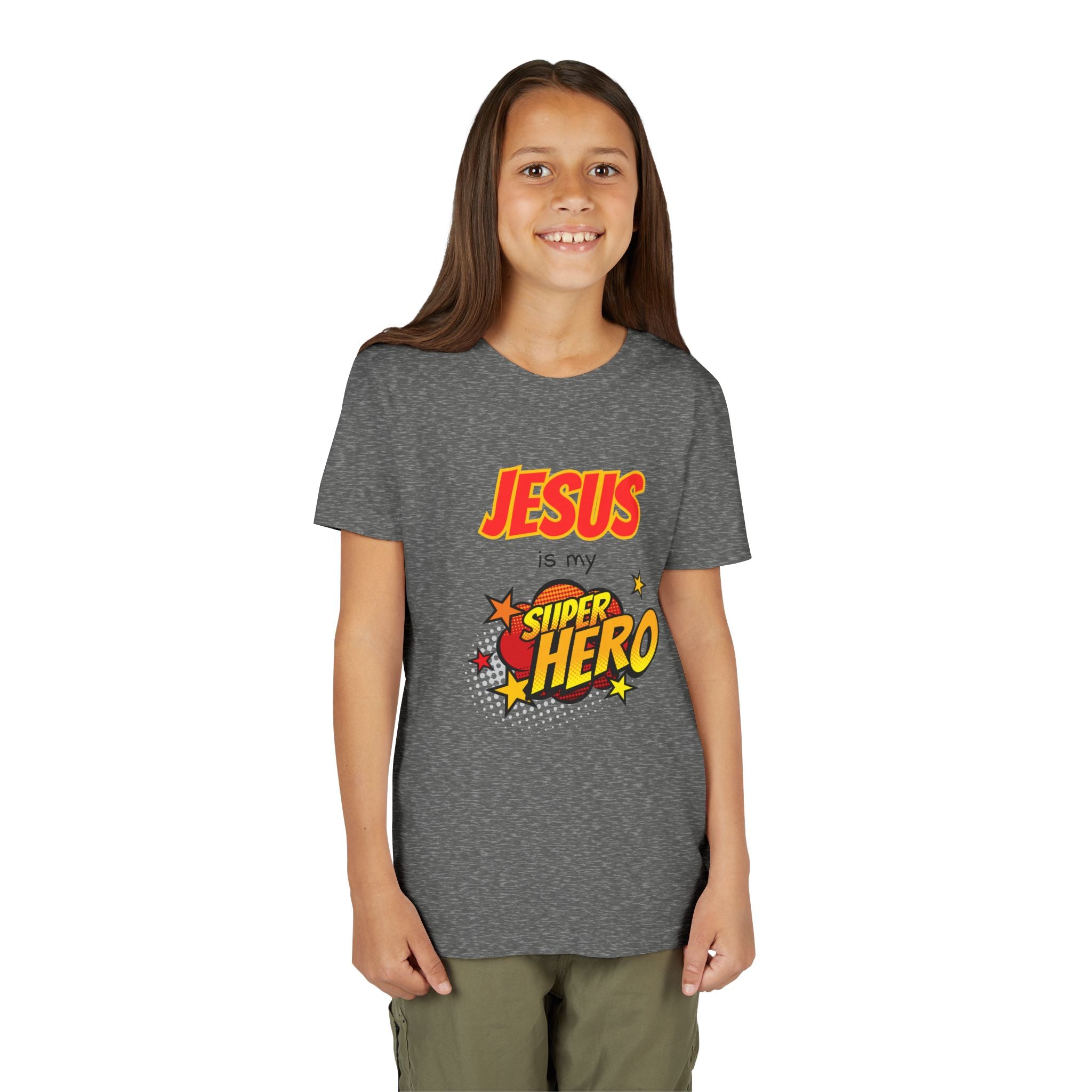 Kids 'Jesus Is My Superhero' T-Shirt — Christian Youth Tee