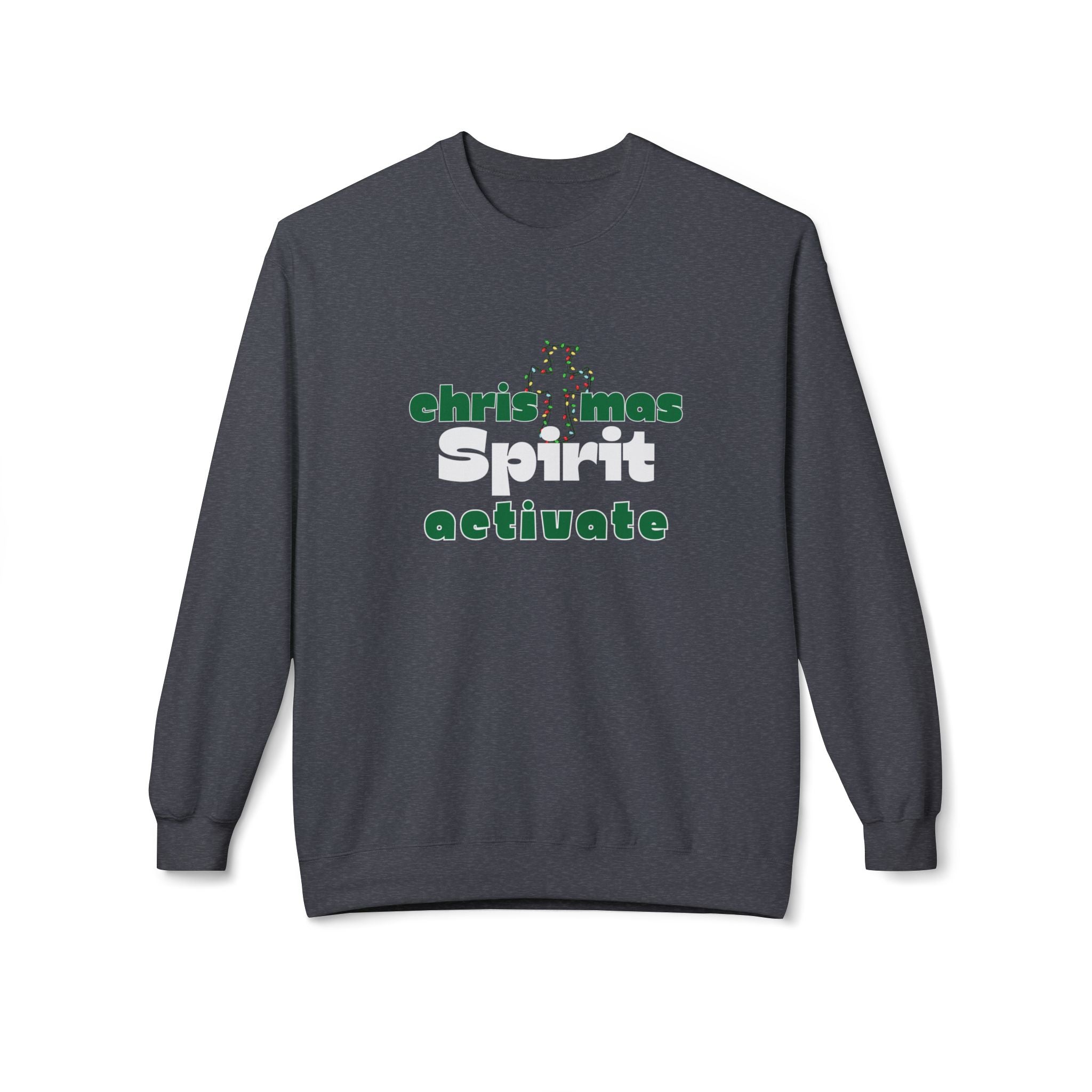 Christmas Spirit Activate Christmas Sweatshirt - Christian Sweatshirts for Women Men - Christmas Sweatshirts for Christians  - Faith Christmas Sweatshirts