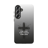 Christian Cross Phone Case — "The Way The Truth The Life" Protective Phone Cover