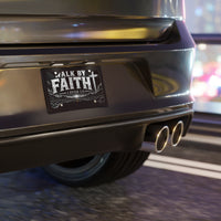 Walk By Faith Christian Vanity Plate