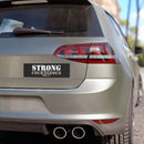 Strong and Courageous Car Magnet — Joshua 1:9 Scripture Bumper Sticker