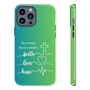 iPhone - 'Faith Love Hope' Christian Cross Protective Cover