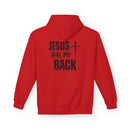 Jesus Has My Back Midweight Softstyle Fleece Hoodie