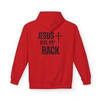 Jesus Has My Back Midweight Softstyle Fleece Hoodie