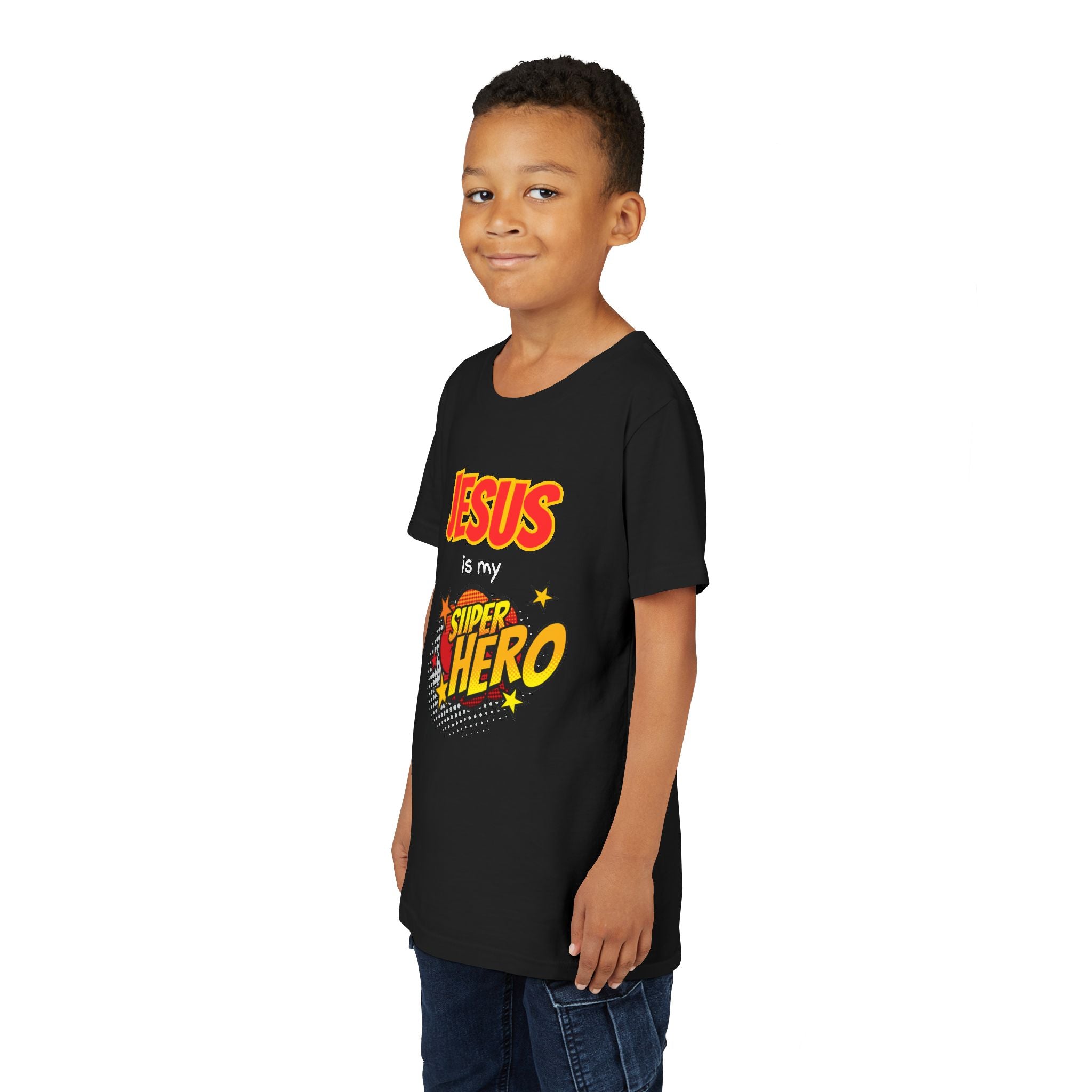 Kids 'Jesus Is My Superhero' T-Shirt — Christian Youth Tee