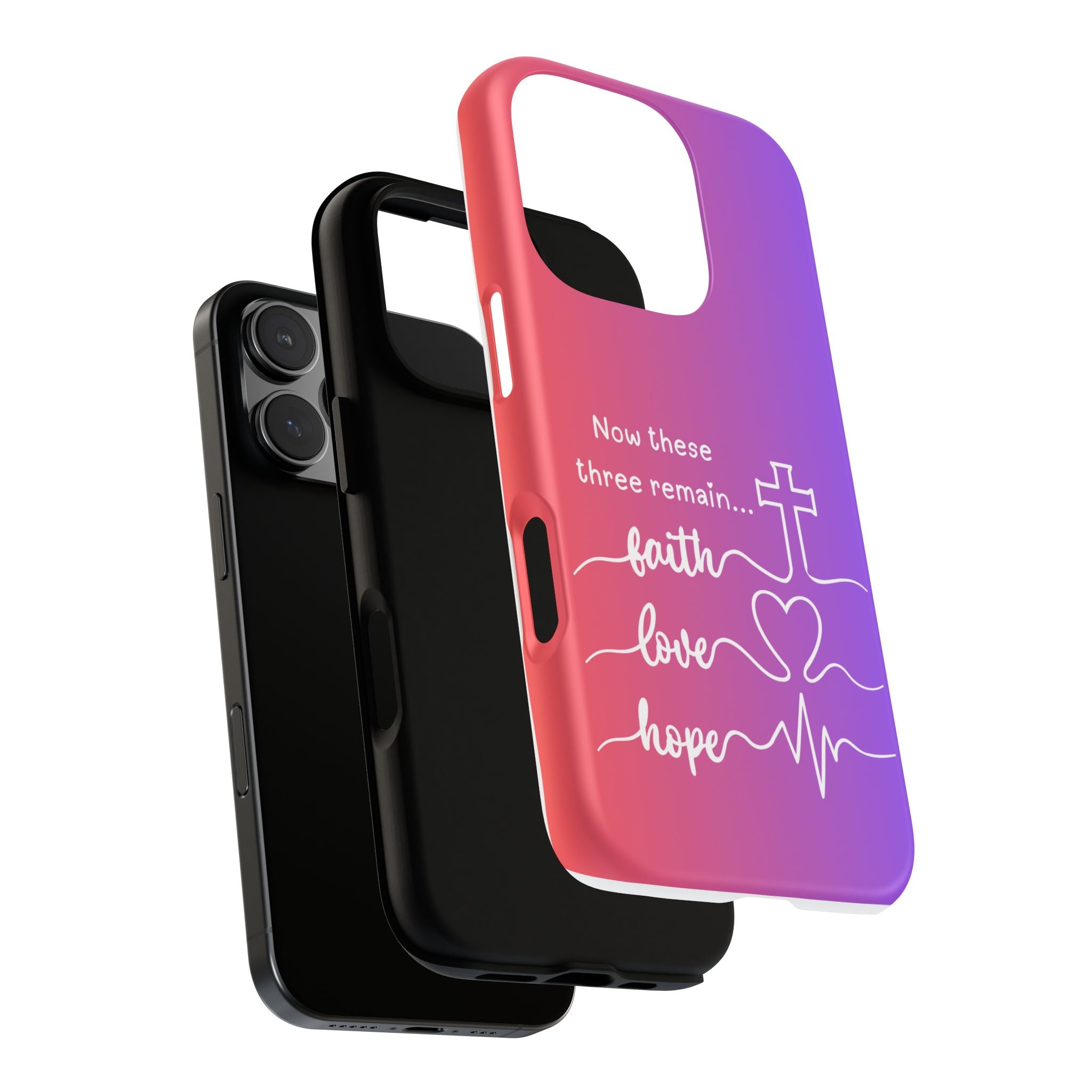 iPhone - Faith, Love & Hope Gradient Phone Case