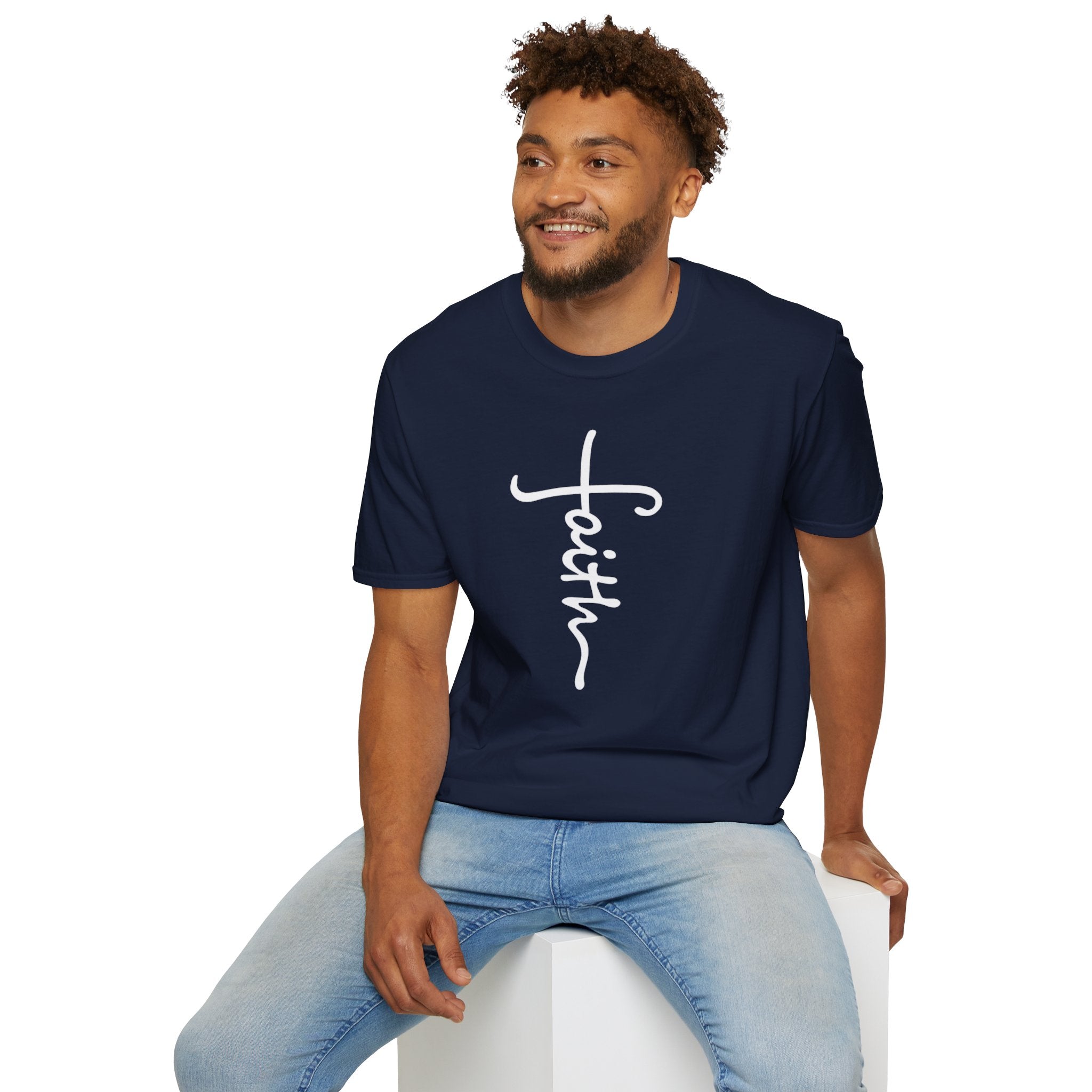 Faith Unisex Softstyle T-Shirt | Christian Shirts for Women Men - Faith Based Gifts