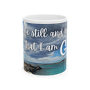 Christian Coffee Mug - Psalms 46:10 - Faith Gifts for Women Men