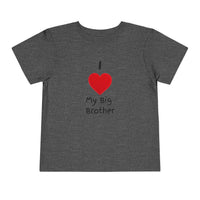 I Heart My Big Brother Short Sleeve Tee Christmas Shirt for Family