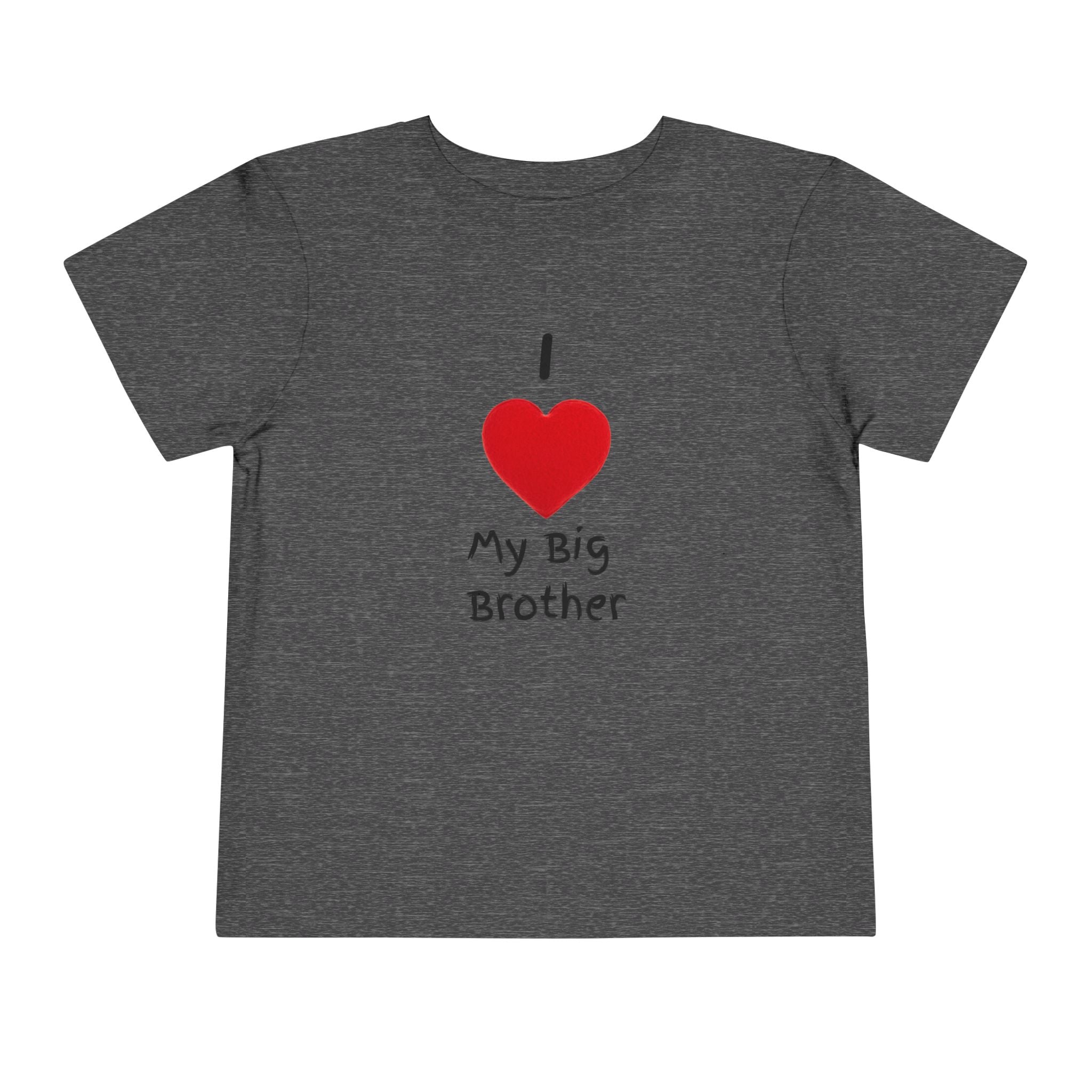 I Heart My Big Brother Short Sleeve Tee Christmas Shirt for Family