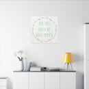 Canvas Wall Art — "For This Child We Have Prayed" Nursery Print