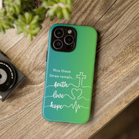 iPhone - 'Faith Love Hope' Christian Cross Protective Cover