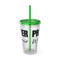 Prayer Warrior Water Tumbler - Christian Gifts for Women Men - Faith Based Gifts