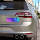 Faith • Hope • Love Car Magnet — Christian Inspirational Bumper Sticker Magnet