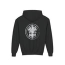 Back design Youth Hoodie - "Jesus Saves, Bruh!" Cross Christian Pullover