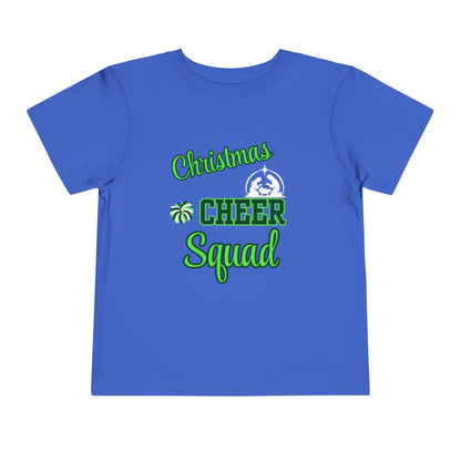 Christmas Cheer Squade Christian Christmas Shirt for Toddlers Short Sleeve Tee Christian Toddler Christmas Shirt