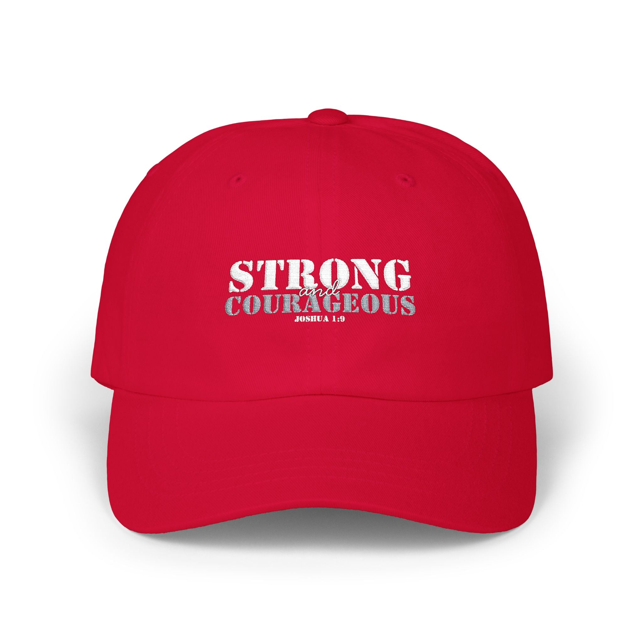 Strong & Courageous Hat — Embroidered Athletic Baseball Hat