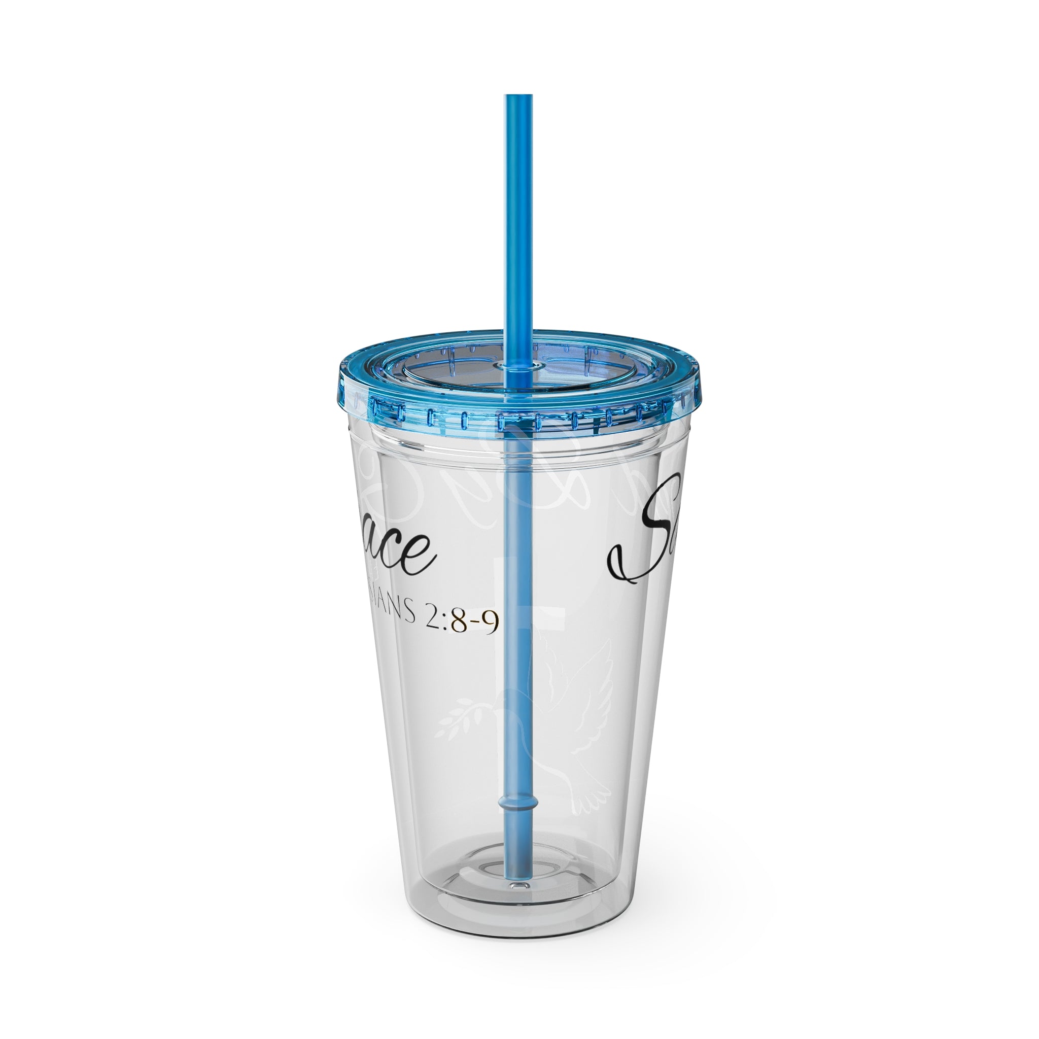 Saved By Grace Water Tumbler - Christian Gifts for Women Men - Faith Based Gifts