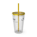 Saved By Grace Water Tumbler - Christian Gifts for Women Men - Faith Based Gifts