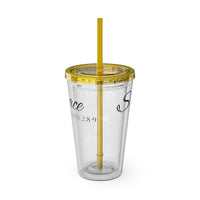 Saved By Grace Water Tumbler - Christian Gifts for Women Men - Faith Based Gifts