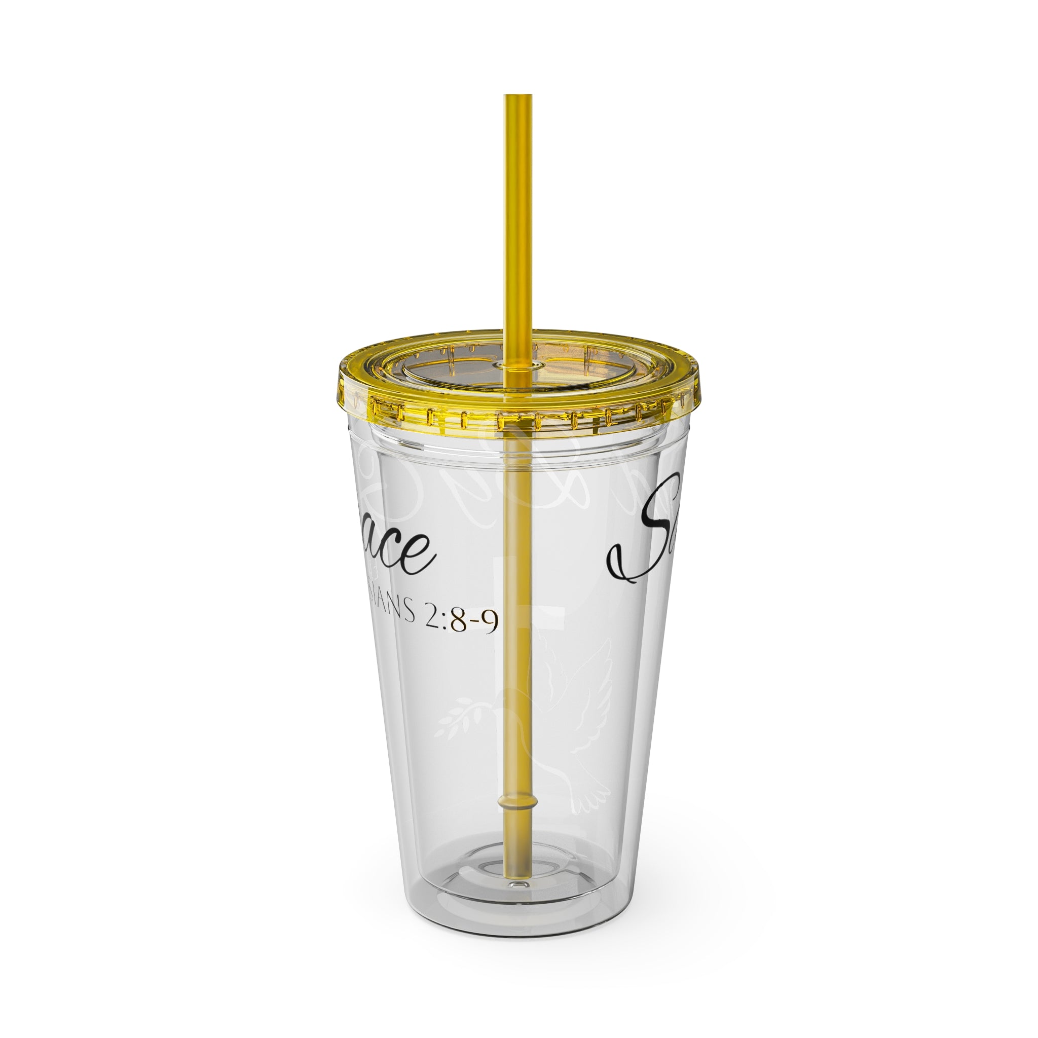 Saved By Grace Water Tumbler - Christian Gifts for Women Men - Faith Based Gifts