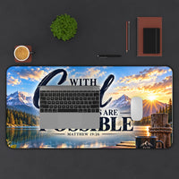 With God All Things Are Possible – Lakeside Bible Christian Desk Mat