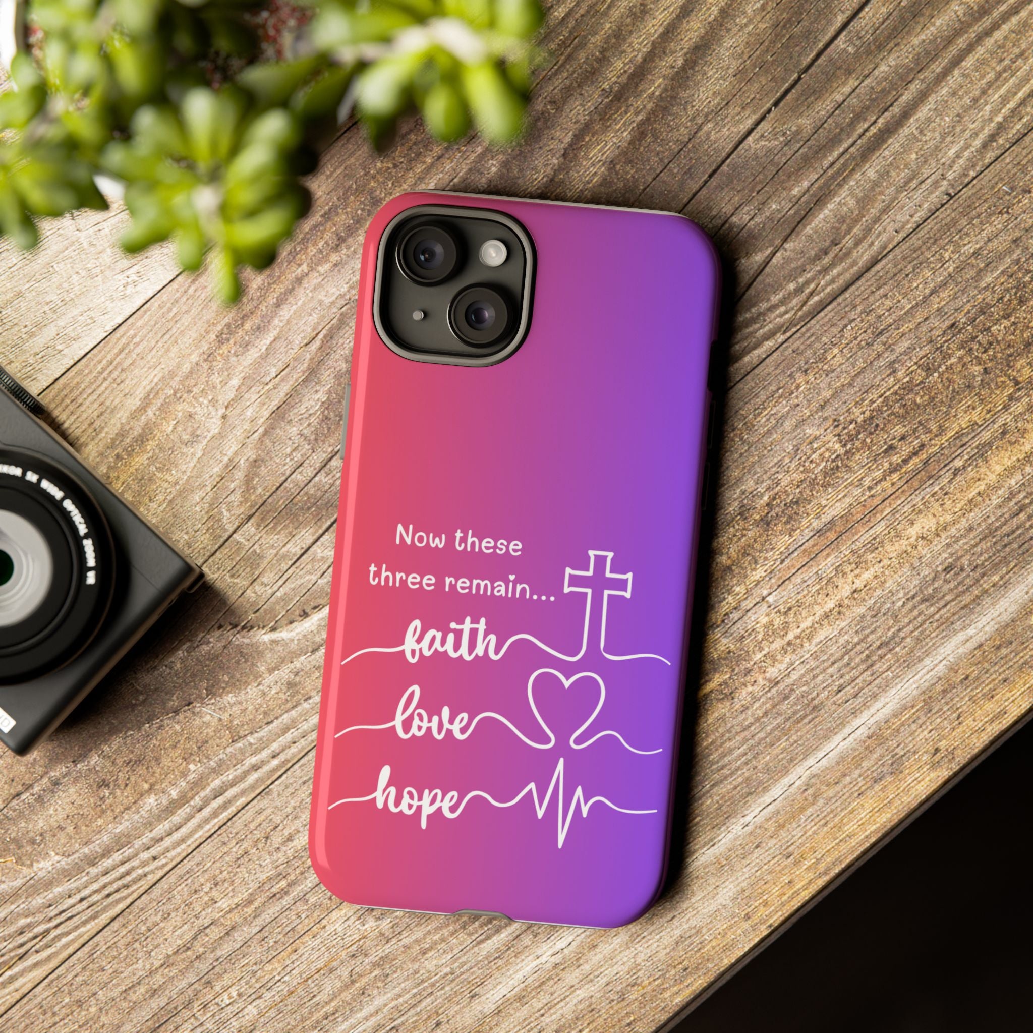 iPhone - Faith, Love & Hope Gradient Phone Case