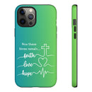 iPhone - 'Faith Love Hope' Christian Cross Protective Cover