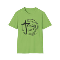 Pray Over It Christian T-Shirt — Cross Faith Prayer Tee