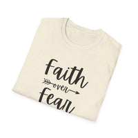 Faith Over Fear Unisex Softstyle T-Shirt | Christian Shirts for Women Men - Faith Based Gifts