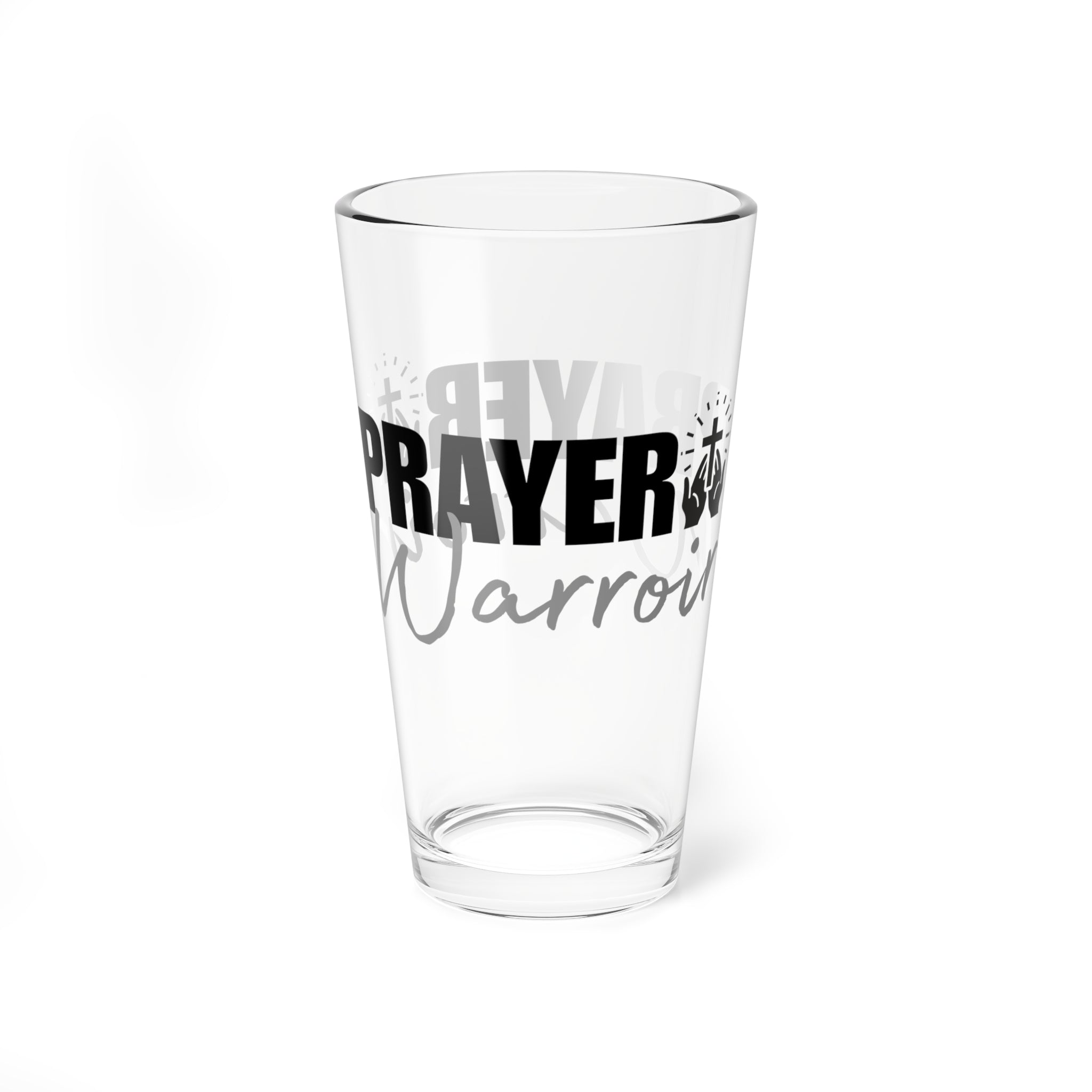 Prayer Warrior Water Glass – 16oz