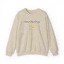 Embroidered Saved By Grace Ephesians 2:8-9 Unisex Heavy Blend Crewneck Sweatshirt