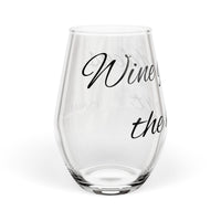 Wine Gladdens The Heart Stemless Wine Glass - 11.75oz